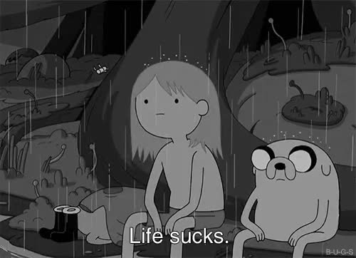 finn,jake,hora de aventuras,lluvia,vida