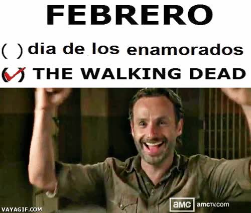TWD,The Walking Dead,Febrero ven pronto,Rick,dia de los enamorados