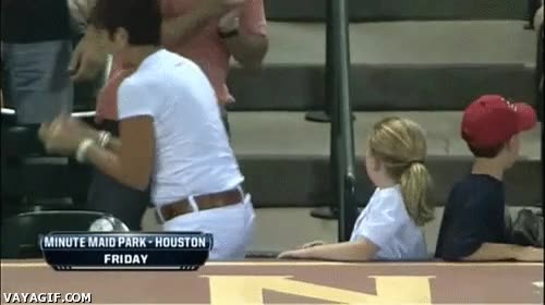 béisbol,niña,robar,mujer,celebra,minute maid park,houston,pelota,estados unidos,usa