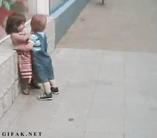 niños,empujar,ligar,acorralar