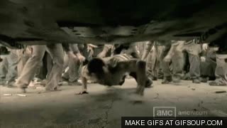 rick,tanque,armas,the walking dead,zombies,patatas,pistola