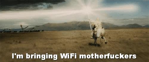 Así me imagino cuando a mi router cuando pierde la señal y vuelve al rato vara,lord of the rings,caballo,gandalf el blanco,wifi,el señor de los anillos,baculo