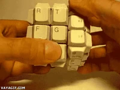 teclado,rubik,friki,teclas,orden