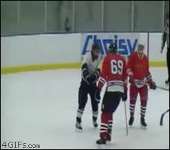 desmayarse,ko,cabeza,casco,hockey sobre hielo,stick,partir,69