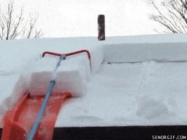 plastico,limpiador de tejado,despejar,nieve,recoger,cuadrangular,invento