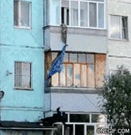 fail,accidente,amante,colgar por la sabana,caer,ventana,descolgarse