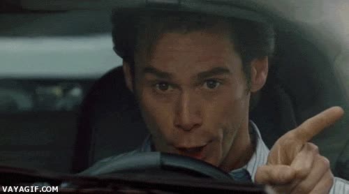 El sueño de cualquier madrugador que tiene que ir en coche al trabajo madrugar,coches,atasco,trabajo,jim carrey,como dios,separar