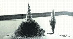pinchos,fluido magnetico,espiral,puas