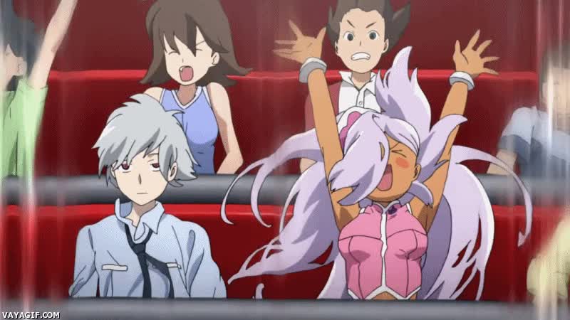 no gusta,mirai nikki,akise,murumuru,montaña rusa,poker face,emocionante,expresion