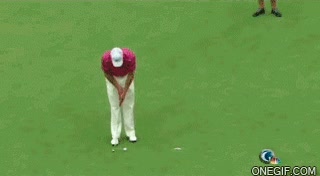 golf,golfista,mala suerte,green,putter,put