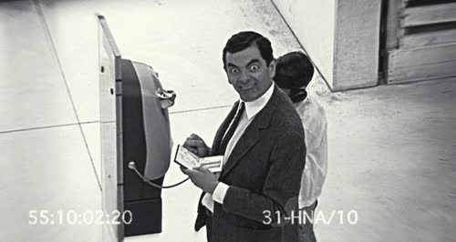 camara de seguridad,rowan atkinson,Cara,mr bean,expresion