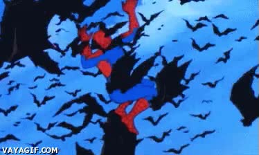 ataque,Spiderman,Batman,murci&eacute;lagos