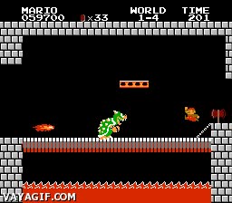 lava,rey koopa,bowser,super marios bros,puente