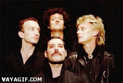 portada del disco,mitico,graciosete,Freddie Mercury,Queen,divertirse,moco