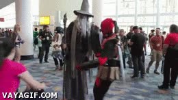 Gandalf,Deadpool,No puedes pasar,You shall not pass,disfraz,cosplay,owned,comic con