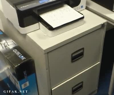 crack,vagancia,impresora,papel,caer,archivar,cajon,armario