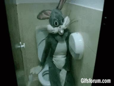 asqueroso,Escalofriante,te estaba esperando,bugs bunny,lavabo