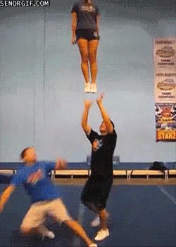 sujetar,animadores,apartar,empujar,acrobacia,animadora