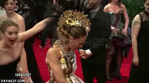 photobombing,alfombra roja,Oscar,Sarah Jessica Parker,Jennifer Lawrece