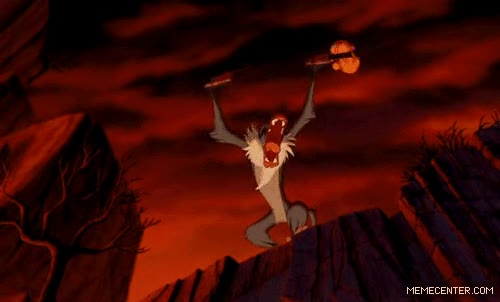 expresion,rafiki,el rey leon,colegio,malo,risa malvada,caer mal,mono