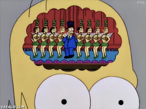 mente,los simpson,magnate,dinero,billetes,politicos,homer simpson