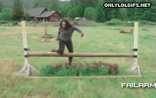 caida,caer,cagada,fail,jamelga,hipica,inutil,torpe