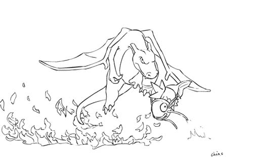lanzallamas,magikarp,charizard,golpes fails,pescado,dragon