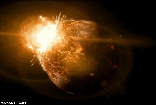 planeta,chocar,explosión,universo,recreacion