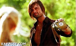 josh holloway,sawyer,mejor amigo,lost,agua,troll,cantimplora