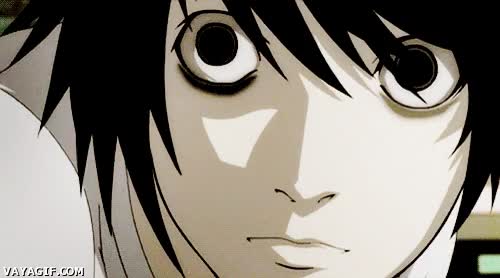 expresion,death note,chicles,L,ojeras