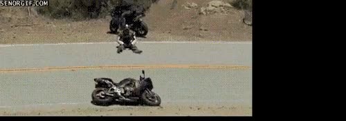ca&iacute;da,accidente,volver,moto