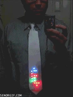 corbata,friki,tetris,epico,luminosa