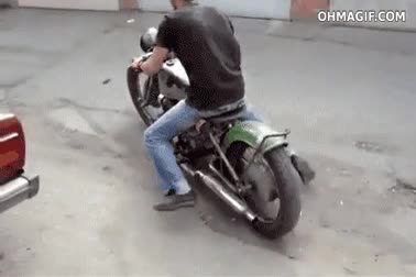 sa' matao Paco,moto,golpe,montar,fail,contra la pared,chocar,choque