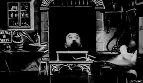 agrandar,efectos especiales,cabeza,melies,magia,1901,hombre de la cabeza de caucho,fuelle