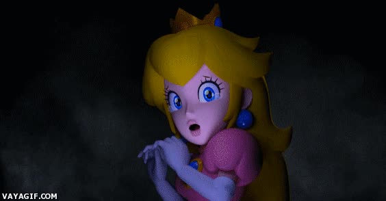 Terror,Juego,Mario,Luigi,Peach,Miedo,No llores si no te dolera,Expresion