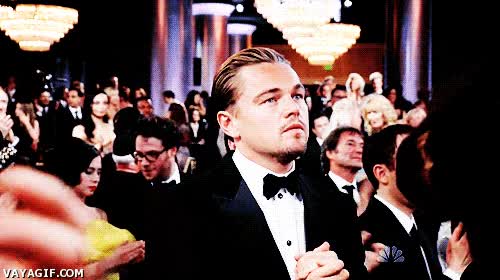 Cuando estás nominado a ganar un premio y al final no te lo dan a ti premio,ganar,nominado,leonardo,dicaprio,decepcion,injusticia,expresion