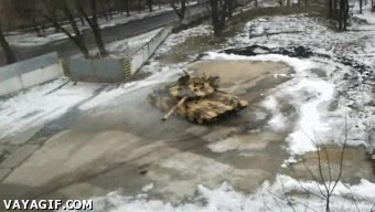 carro de combate,derrapar,tanque,nieve,drifting,rusia