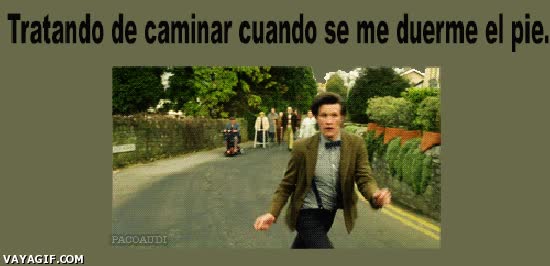 ruben,pie dormido,caminar,dolor,tortuoso