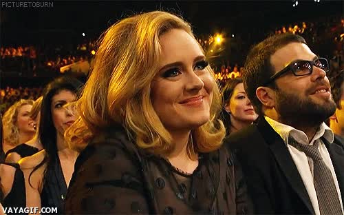 verguenza,expresión,Adele