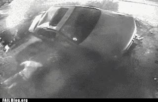 coche,accidente,lanzado,suertudo,volcar,aparcar