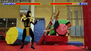 superoleg,scorpion,mortal kombat,videojuego,oponente,vencer