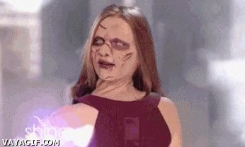 zombie,cuello,que asco,niña del exorcista,l'oreal,porque ella lo vale