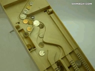 separar,tamaño,sistema,monedas,dinero,maquina