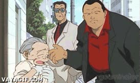 Odio a los que abusan de los más débiles, por eso no me quiero acercar a ellos nope,anime,anciano,ayudar,¿heroe?,girar,cambiar,calle,abuelo