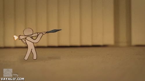 Gato,armada,bazooka,guerra,amarillo.gracioso,war,VS,pelea,brutal,bestia,enemigo,aliado,papel,soldados