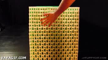 efecto,reacción en cadena,lego,tirar,domino