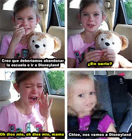 padres,disneyland,creer,ingenuidad,hermanas,reacci&oacute;n