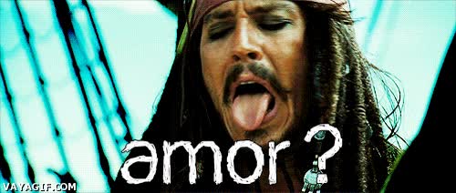 Amor?,Johnny Depp,bleh,cara de asco,expresion,blagh,piratas del caribe,jack sparrow