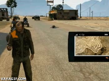 hacer esperar,peineta,quad,gta V,aun mas real,real,maleducados