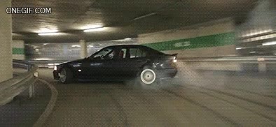 Coche,Dirft,Derrape,Parking,Estacionamiento,Doblar